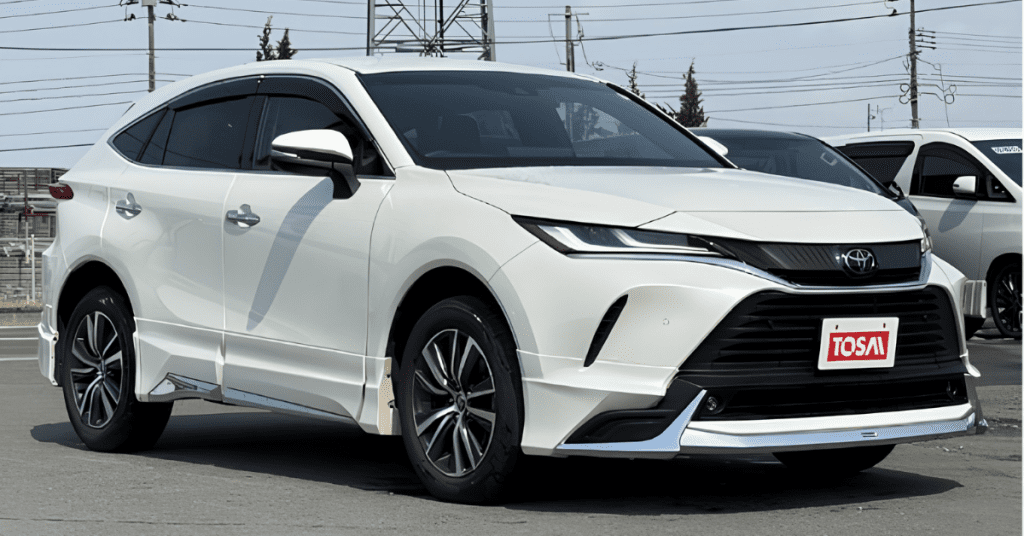 TokyoCarZ - 2020 Pearl White Toyota Harrier G for sale front right view