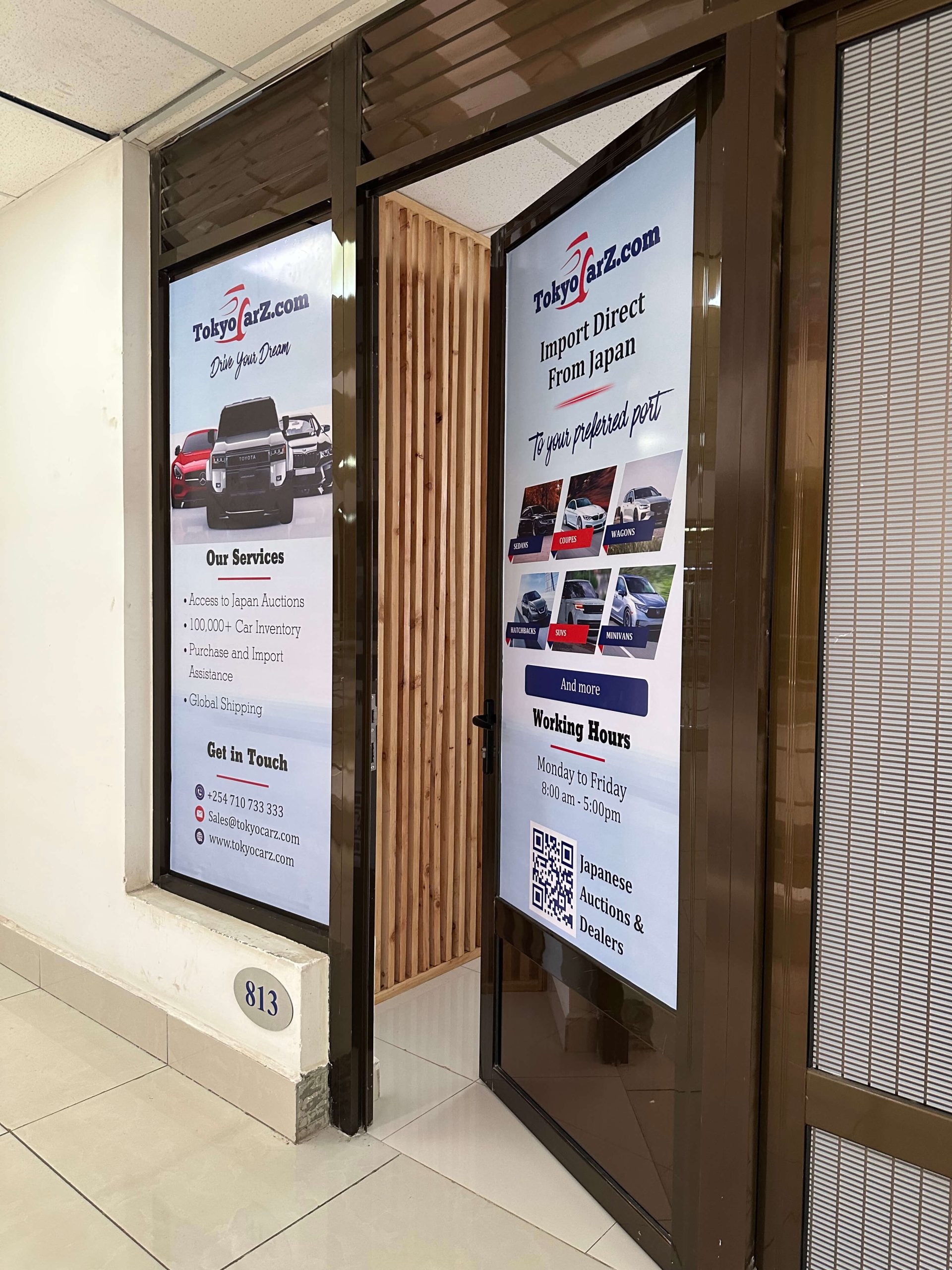 TokyoCarZ Kenya - Nairobi office (8th Floor, Apple woods Adams, Office no: 813 )